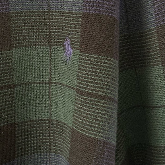 NWOT Polo Ralph Lauren Plaid Washable Wool Sweater - Picture 8 of 9